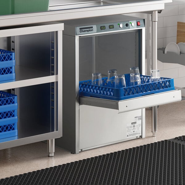 Champion UH-130B High Temperature Undercounter Dishwasher - 208/240V, 1 Phase, 9 kW
