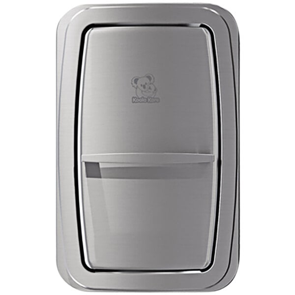 A silver rectangular Koala Kare baby changing station.