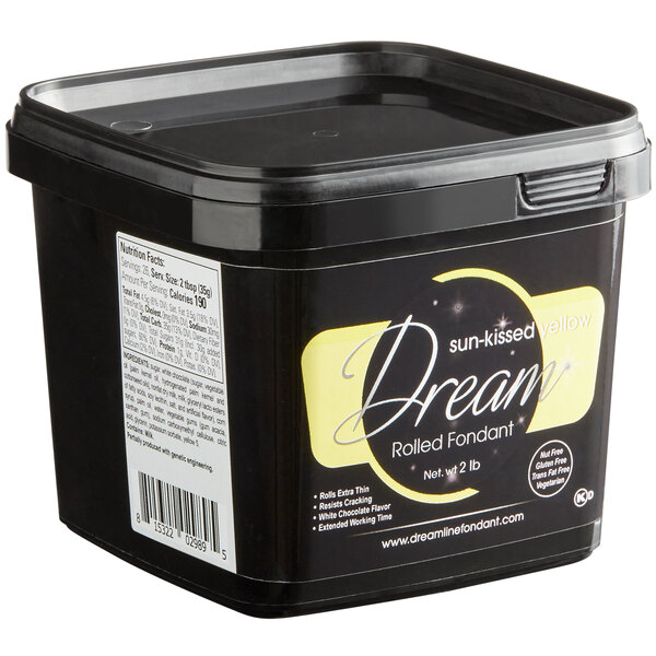 A black container with a yellow label that says "Satin Ice Dream" in yellow.