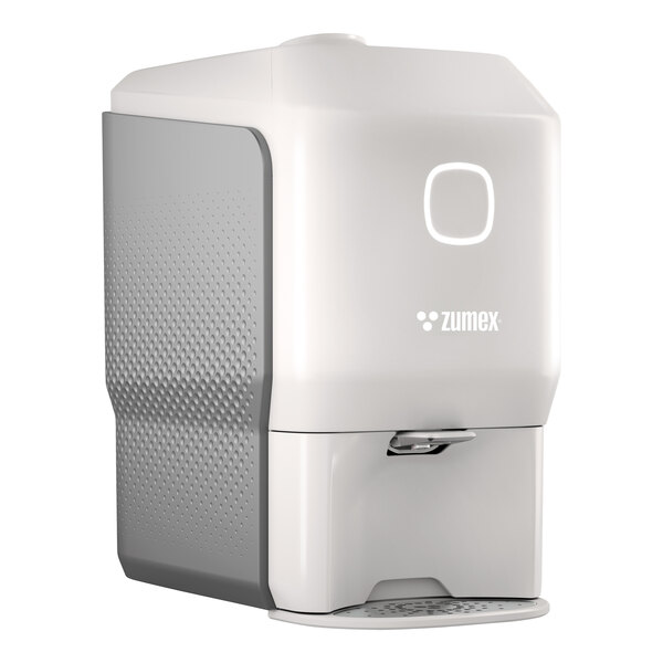 A white and smoke gray Zumex Soul Series 2 juicer.