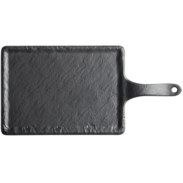 a close-up of a black rectangular object