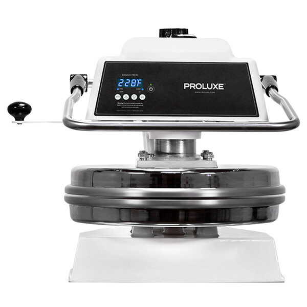 A Proluxe Endurance X2 heavy duty pizza and tortilla press machine.