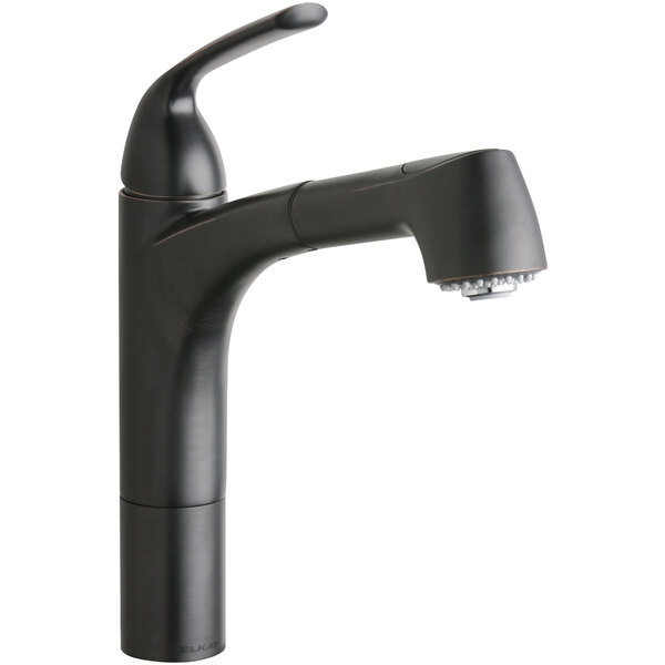 Elkay LKGT1041RB Gourmet Deck Mount OilRubbed Bronze Kitchen Faucet