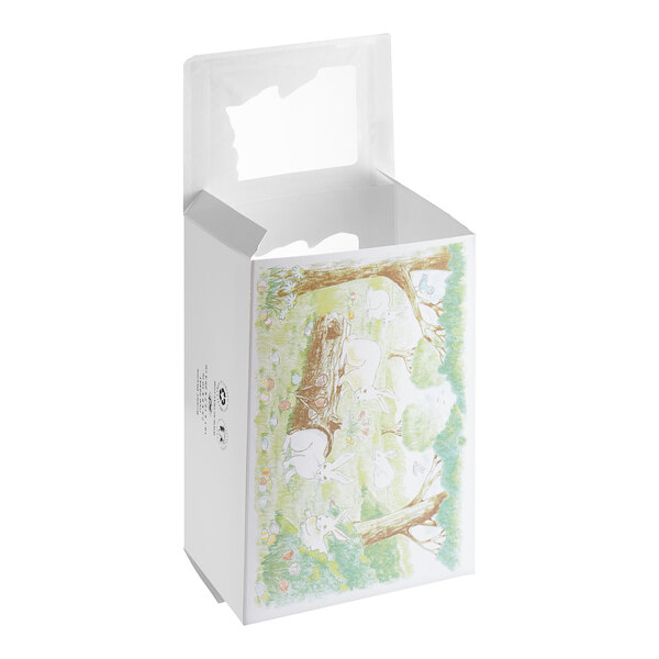 A white Southern Champion bakery box with an Easter design window.