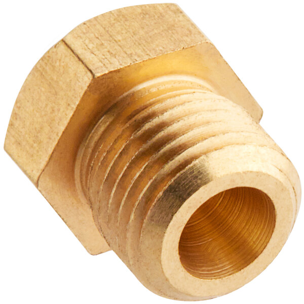 close-up of a pipe with a hole