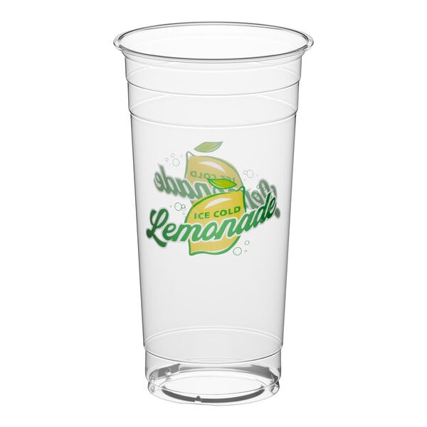 Carnival King 24 oz. PET Lemonade Cup - 50/Pack