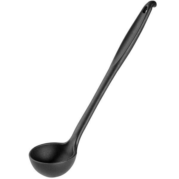 Silicone Ladle Spoon, Heat Resistant Soup Ladle for Serving with Solid  Coating Handle