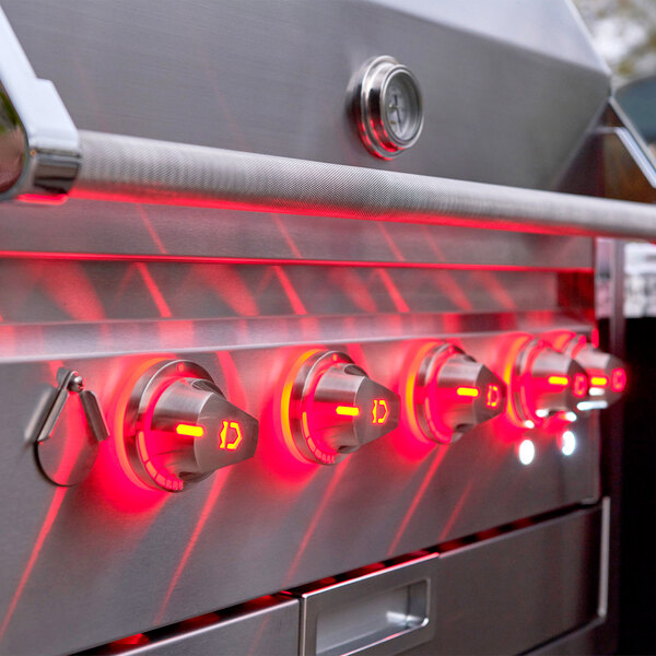 A Crown Verity built-in grill with dual side burner.
