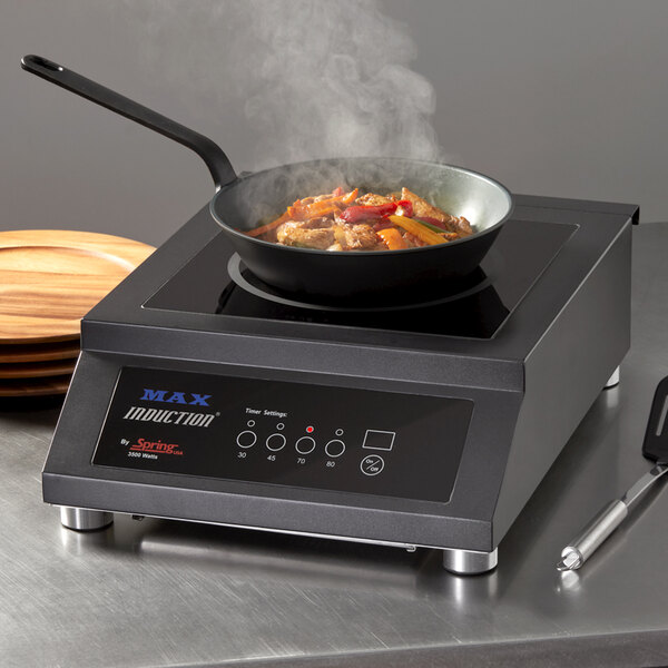 Spring USA SM-351C-FT MAX Induction Sizzle Cook and Hold Titanium Induction Range - 208-240V, 3500W