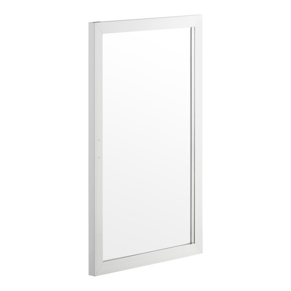 A rectangular internal sliding door with a white frame designed for Avantco BCD-48-SW and BC-48-SW bakery display cases.