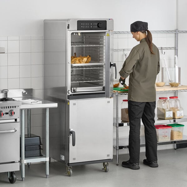Alto-Shaam 1200-TH SX 208/240V/1 Full Height Cook and Hold Oven with Simple Controls - 208-240V, 6200-8200W
