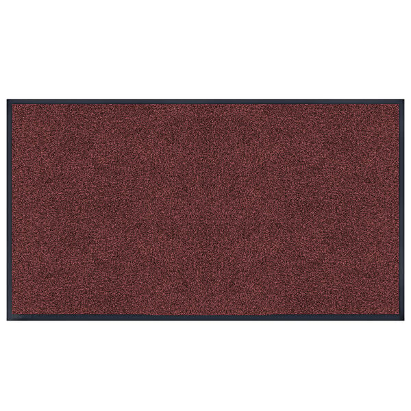 A red Lavex indoor entrance mat with black trim.