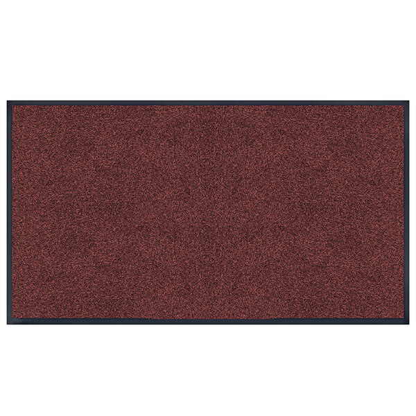 A red Lavex indoor entrance mat with black trim.