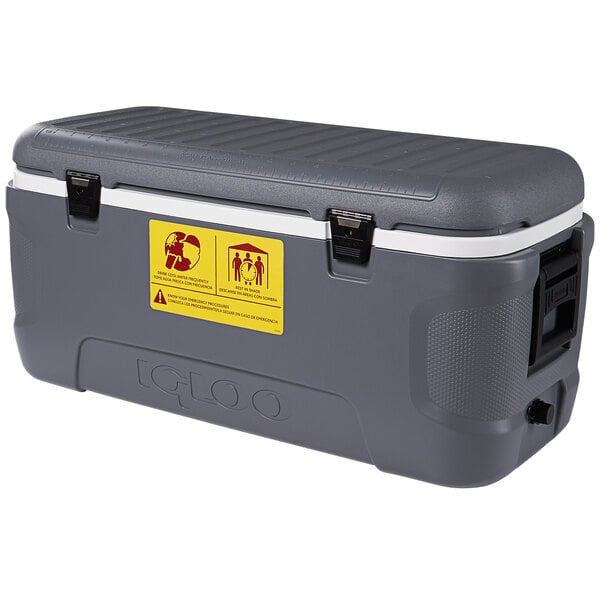 Igloo 50199 Workman 150 Qt. Gray Cooler with Side Swing Handles