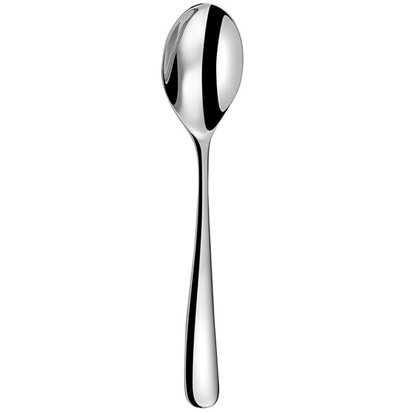 An Amefa Opus stainless steel teaspoon with a long handle.