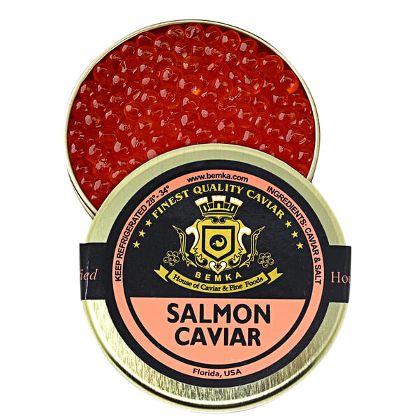 a can of salmon caviar