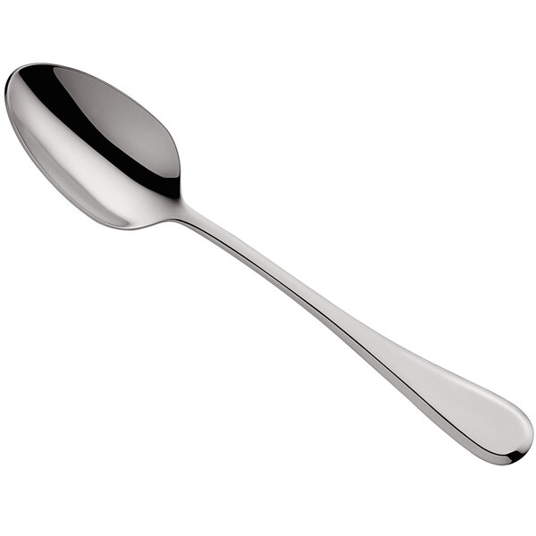 An Amefa stainless steel dessert spoon with a silver handle and spoon.