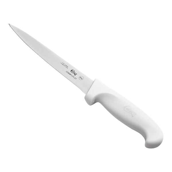 Choice 7" Flexible Fillet Knife with White Handle