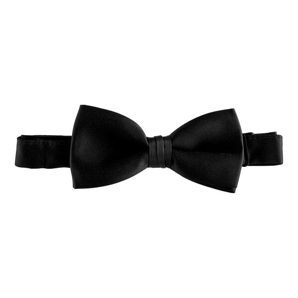 A Henry Segal black bow tie with adjustable band.