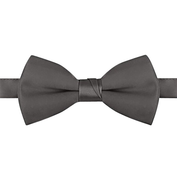 A dark gray Henry Segal bow tie with an adjustable band.