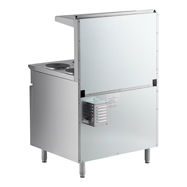 A stainless steel Imperial Range Pro Series electric range with 6 round plates.