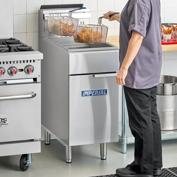 Imperial Range IFS-50LP Liquid Propane 50 lb. Tube Fired Fryer - 140,000 BTU
