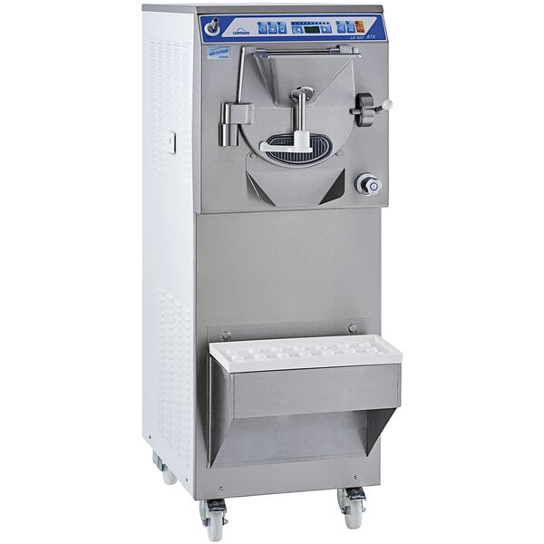 A Carpigiani LB-302G RTX-W ice cream machine with a white background.