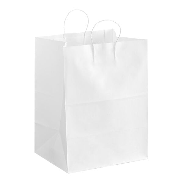 a white bag with a pair of wires