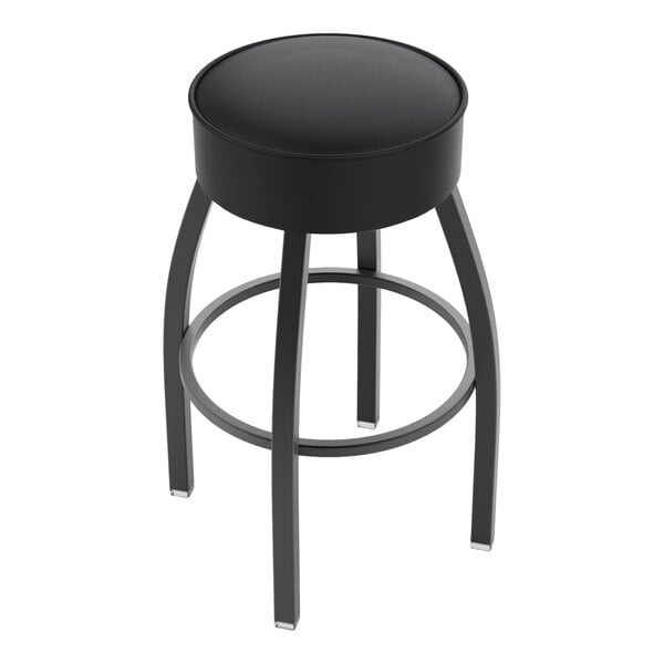 Holland Bar Stool L8B130CUSTOM Customizable Logo Single Ring Swivel Bar Stool with 5" Padded Seat
