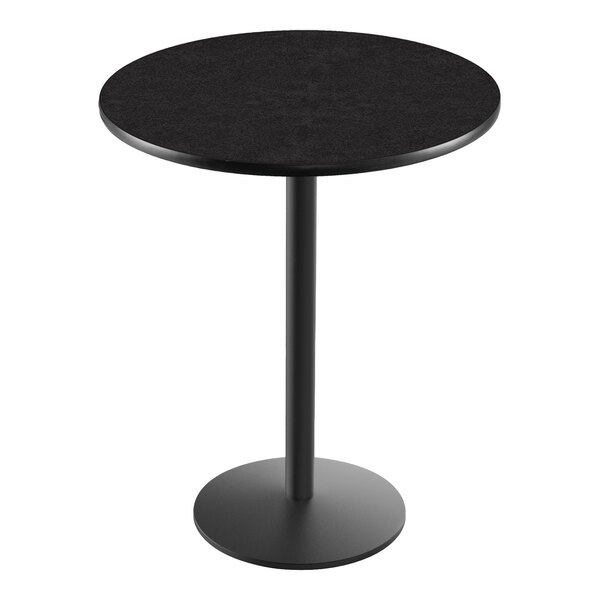 Holland Bar Stool 36" Customizable Round Logo Bar Height Pub Table with Round Base