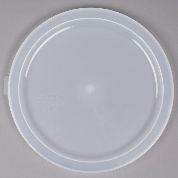 Cambro RFSCWC12135 Camwear Round Lid for 12, 18 & 22 Quart Clear