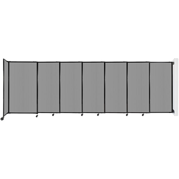 A light gray Versare StraightWall wall-mounted room divider.