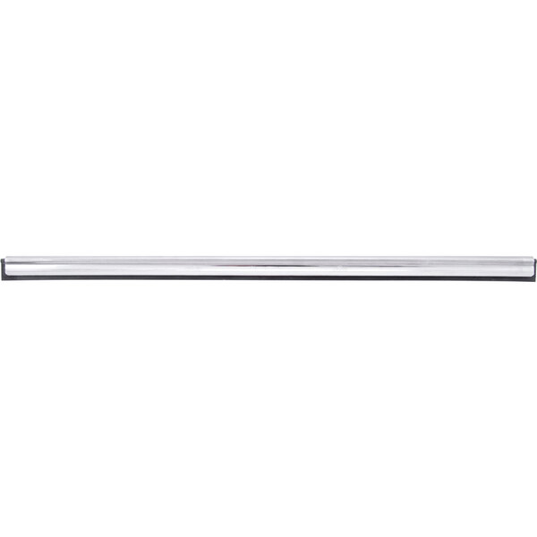 A metal bar with a clear rectangular end.