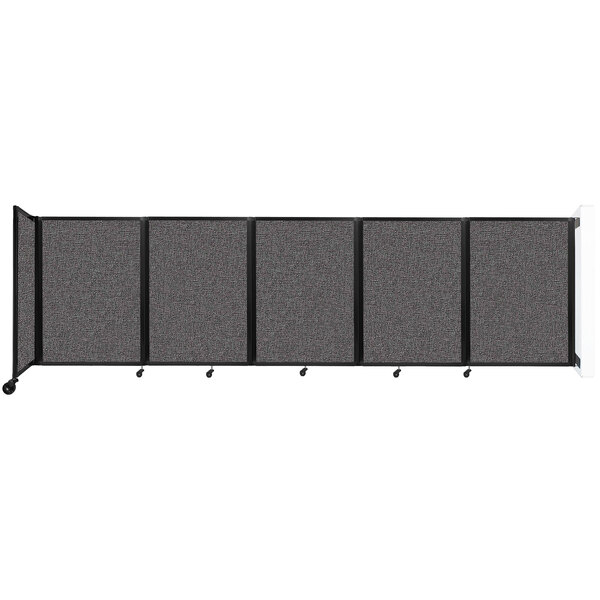 A Versare wall-mounted room divider with four panels.