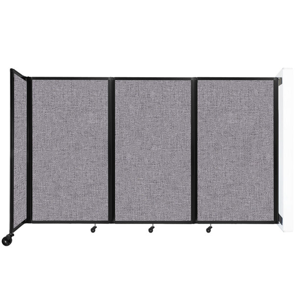 A Versare Cloud Gray wall-mounted room divider.