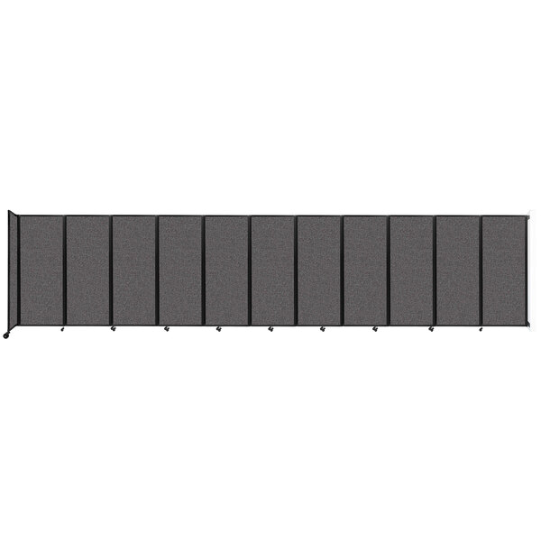 A charcoal grey rectangular wall-mounted room divider with four panels.
