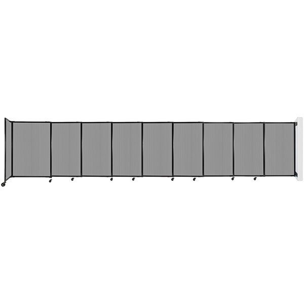 A light gray Versare StraightWall room divider with black borders.