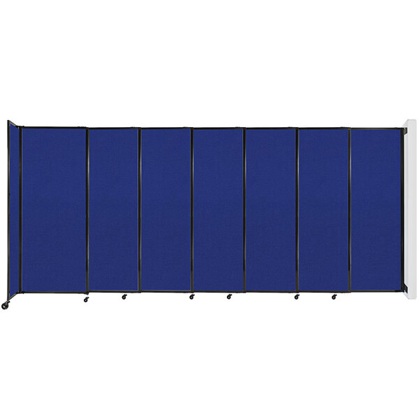 A blue rectangular screen with black trim.