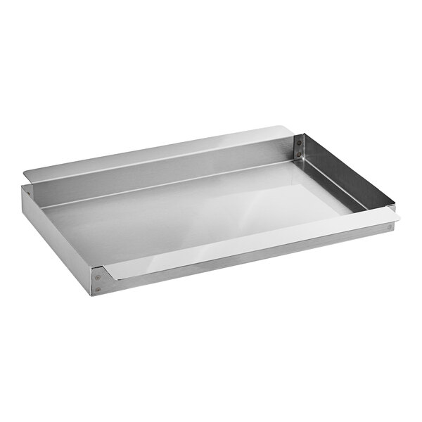 A stainless steel Nemco Drip Tray with a handle.