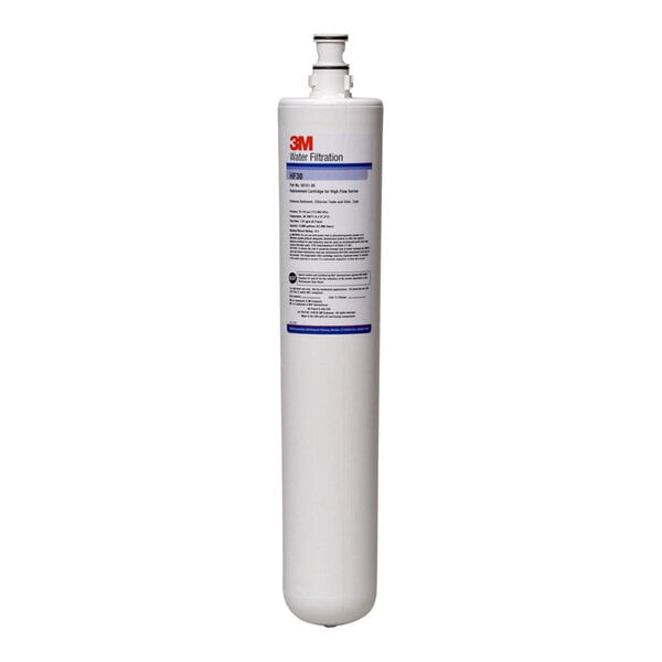 A 3M water filter replacement cartridge with a blue label on a white background.