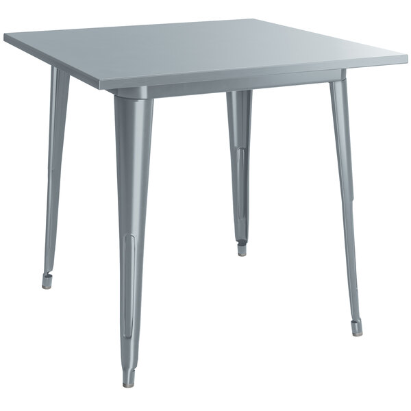 Lancaster Table & Seating Alloy Series 32" x 32" Charcoal Standard Height Outdoor Table