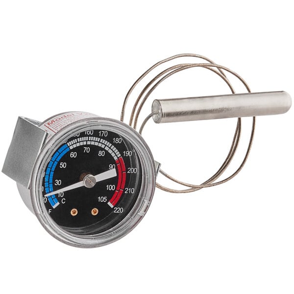 A ServIt thermometer with a wire attached.