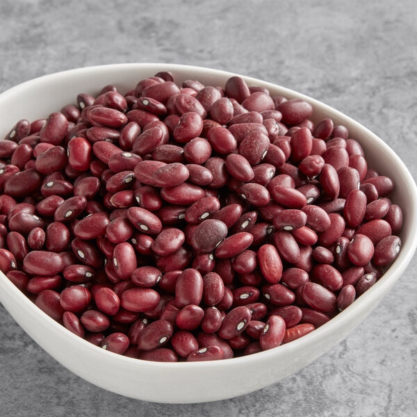 A bowl of Goya small red beans.