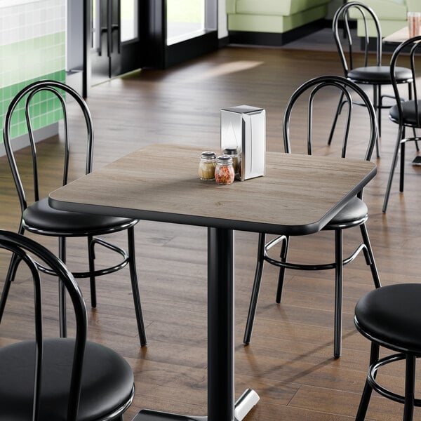 Lancaster Table & Seating 30" x 30" Square Reversible White Birch / Ash Laminated Table Top