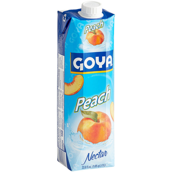 Goya Peach Nectar 33 8 Fl Oz 12 Case