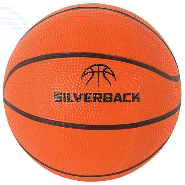 A basketball with the word "Silverback" on it.