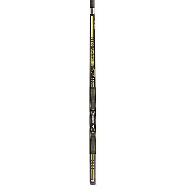 a black and yellow stick