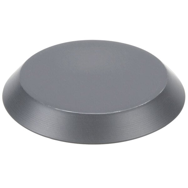 An American Metalcraft hard coat anodized aluminum pizza pan with a round hole in the center.