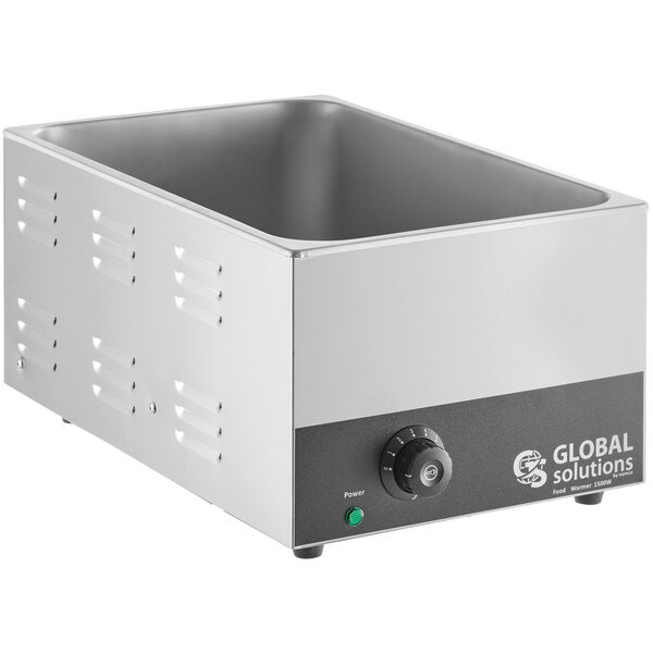 Global Solutions GS1665 Countertop Food Warmer - Wet or Dry w/ (1) Full  Size Pan Well, 120v