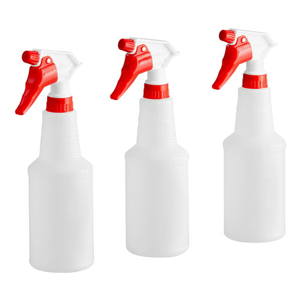 32 oz Empty Plastic Spray Bottle for Cleaning Solutions Measurements 3 Pack  